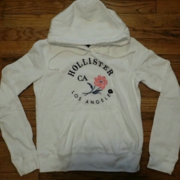 White Hollister sweatshirt - Picture 1 of 1